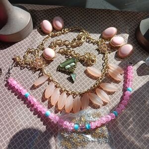 Jewelry Making Pieces, Beads, 1 Sterling Clasp. for Crafting.